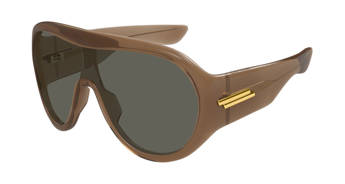 Occhiali da sole bottega veneta bv1345s 005 marron mask unisex taglia 99mm - Vista principale