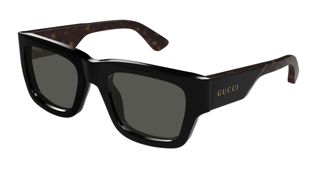 Solglasögon gucci gg1668s 001 negro rectangular / squared masculino storlek 52mm - Huvudvy