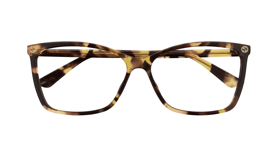 Brillen gucci gg0025o 014 havana cat eye femenino größe 56mm - Detailansicht