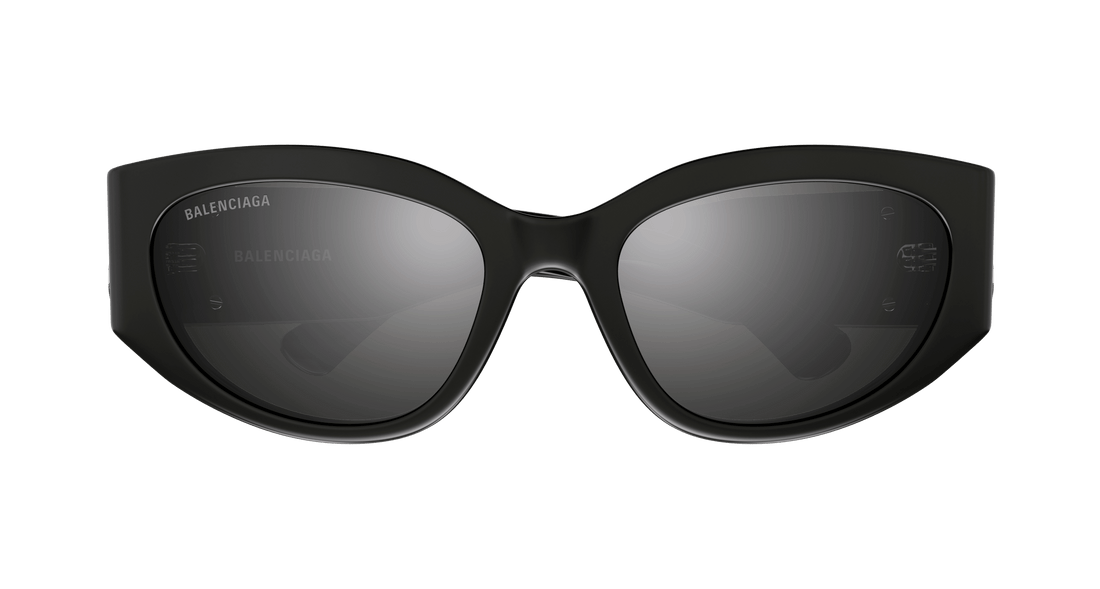 Gafas de sol balenciaga bb0324sk 007 gris oval femenino talla 55mm - Vista de detalle