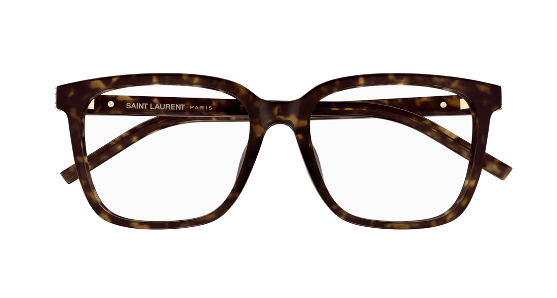 Prescription glasses saint laurent sl m142/f 002 havana rectangular / squared femenino size 54mm - Detailed view