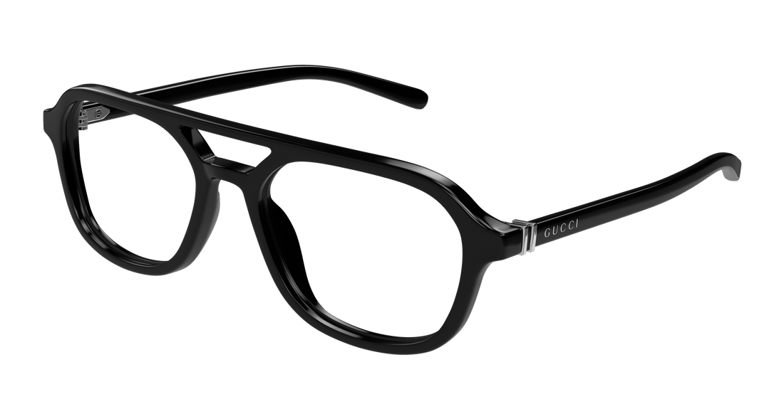 Occhiali da vista gucci gg1673o 001 negro pilot/navigator masculino taglia 53mm - Vista principale