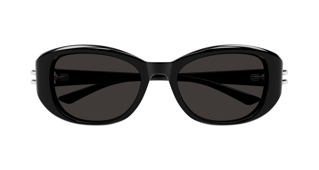 Sonnenbrillen alexander mcqueen am0470sa 001 negro round/oval/panthos femenino größe 54mm - Detailansicht