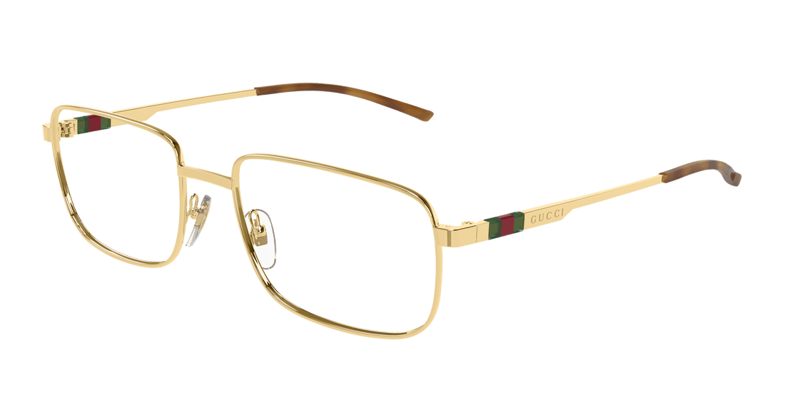 Brillen gucci gg1678o 005 dorado rectangular / squared masculino größe 57mm - Hauptansicht