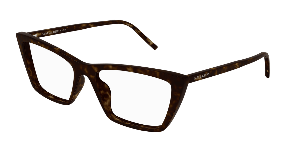 Lunettes de vue saint laurent sl 737 mica thin opt 002 havana rectangular / squared femenino taille 54mm - Vue principale