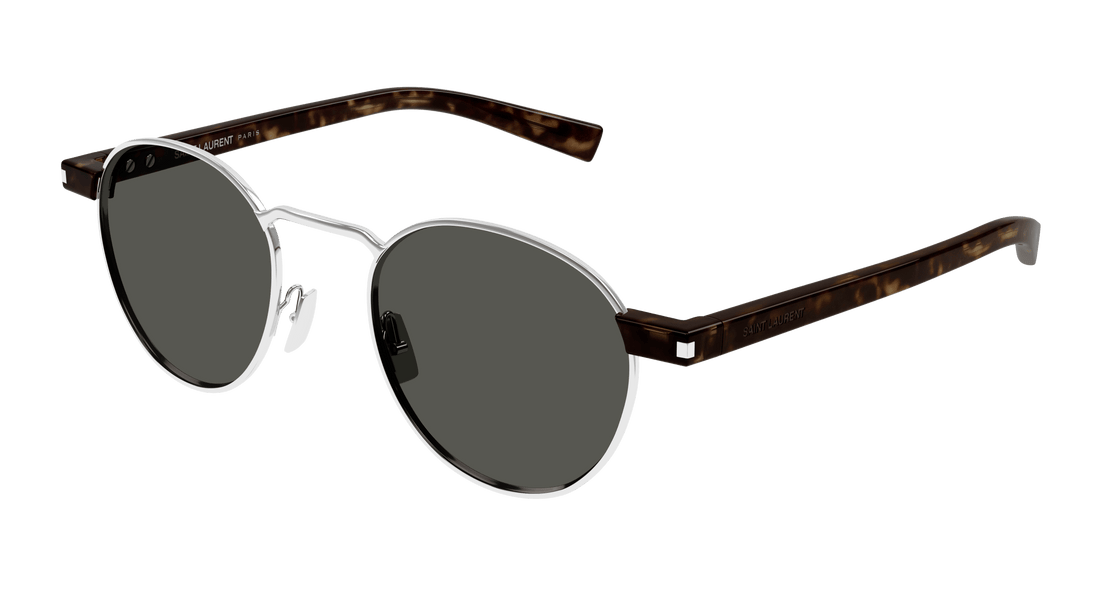 Sonnenbrillen saint laurent sl 707 001 plateado round/oval/panthos masculino größe 49mm - Hauptansicht