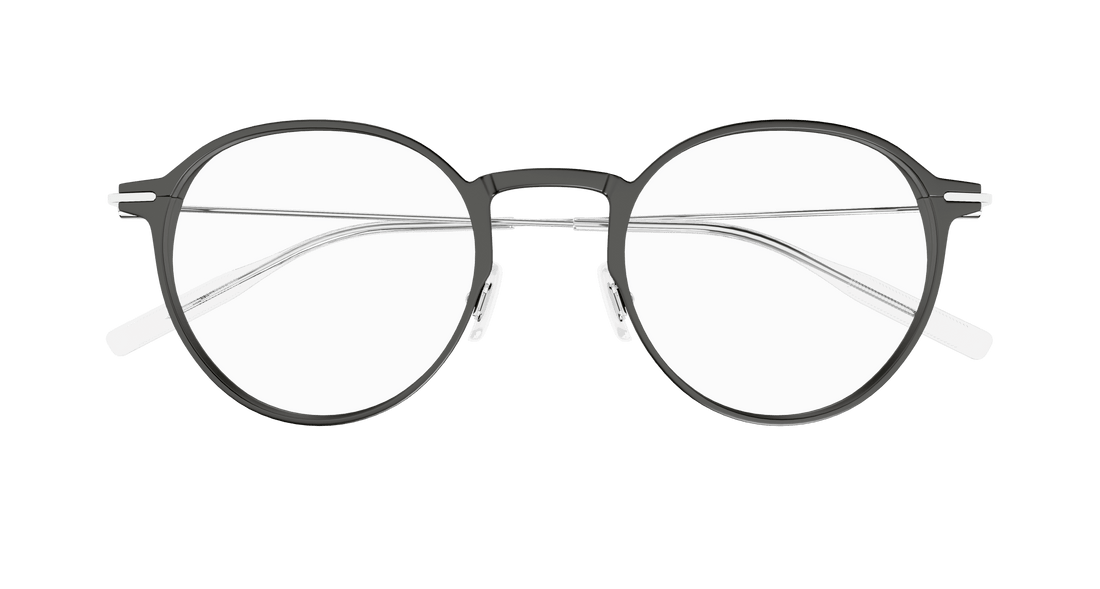 Occhiali da vista montblanc mb0357o 005 gris round/oval/panthos masculino taglia 49mm - Vista dettagliata