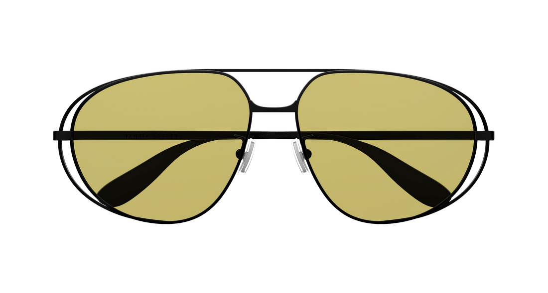 Lunettes de soleil bottega veneta bv1344s 002 negro pilot/navigator unisex taille 61mm - Vue détaillée