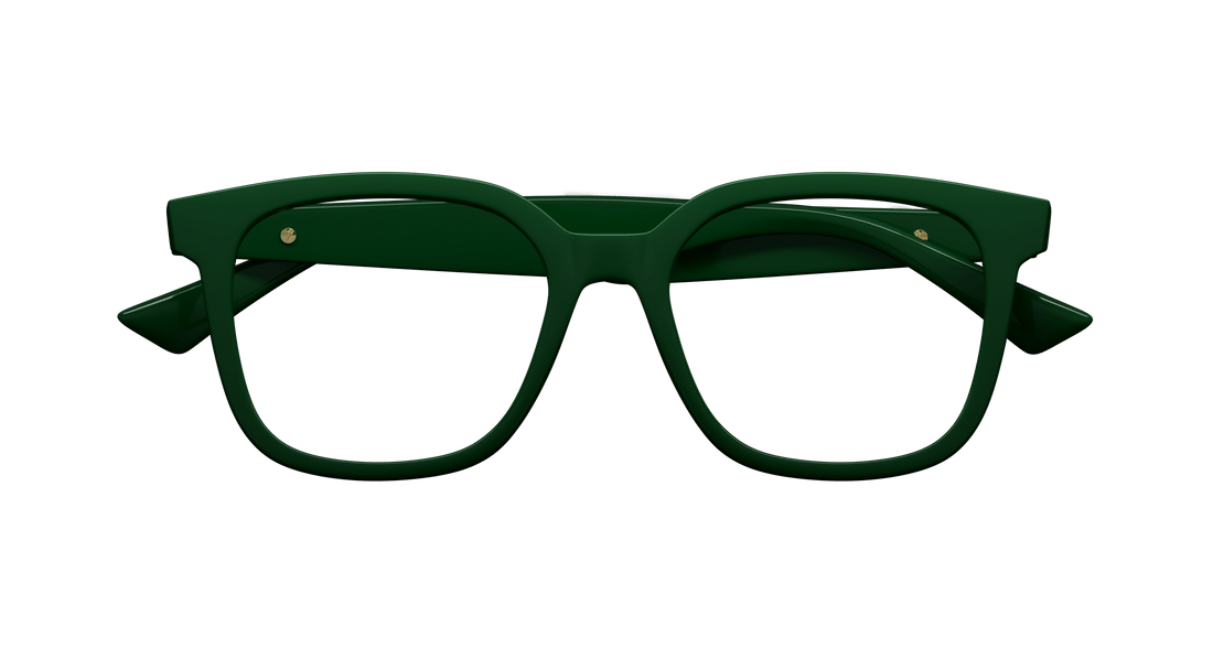 Occhiali da vista bottega veneta bv1334oa 003 verde rectangular / squared unisex taglia 52mm - Vista dettagliata