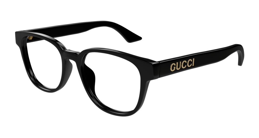 Óculos graduados gucci gg1746oa 001 negro round/oval/panthos unisex tamanho 52mm - Vista principal