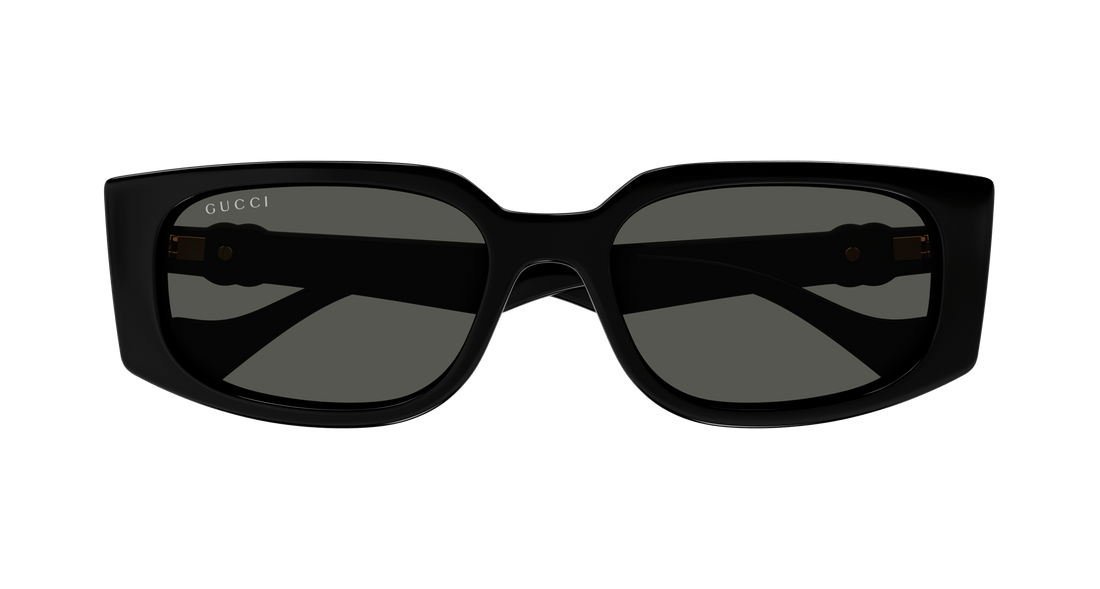 Óculos de sol gucci gg1534s 001 negro recta femenino tamanho 55mm - Vista de detalhe