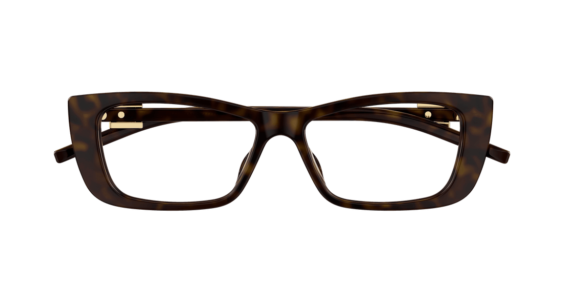 Occhiali da vista gucci gg1682o 003 havana cat eye femenino taglia 53mm - Vista dettagliata