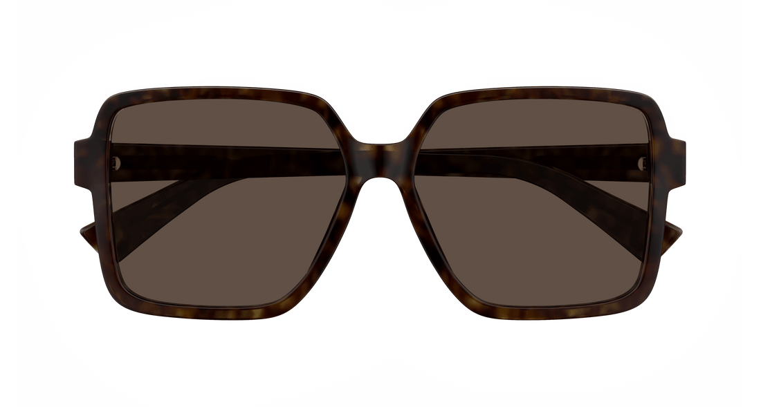 Occhiali da sole bottega veneta bv1317sk 002 havana rectangular / squared femenino taglia 59mm - Vista dettagliata