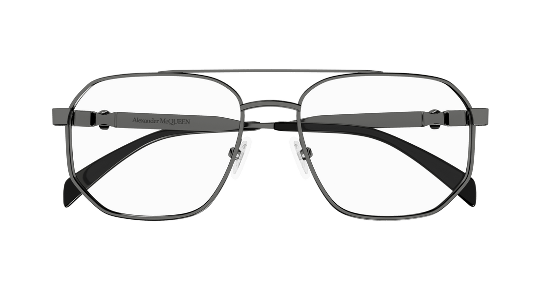 Gafas graduadas alexander mcqueen am0459o 001 masculino talla 57mm - Vista de detalle