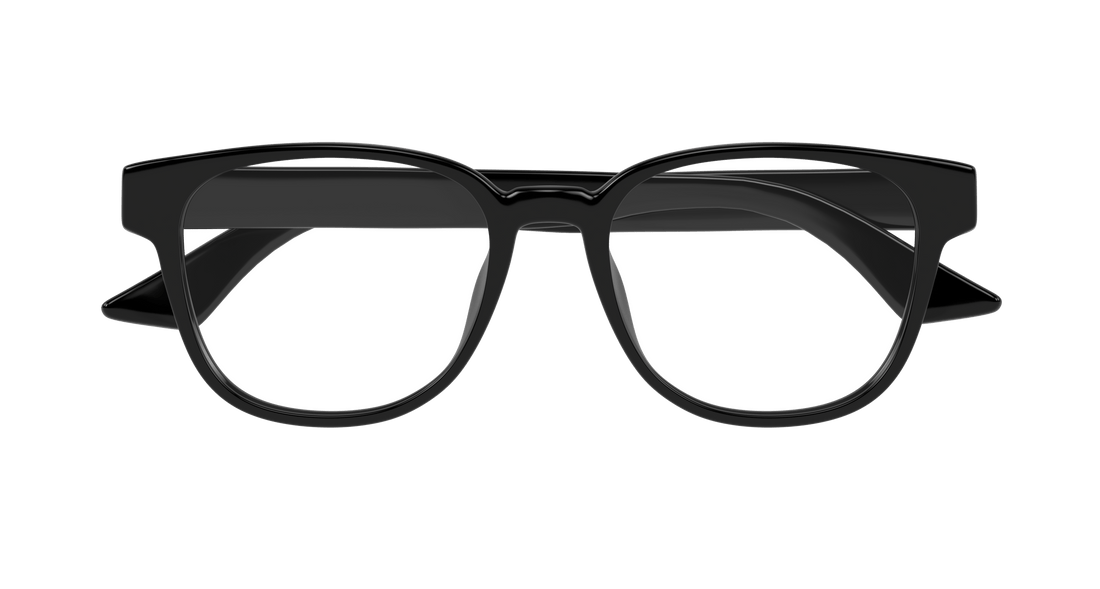 Óculos graduados gucci gg1746oa 001 negro round/oval/panthos unisex tamanho 52mm - Vista de detalhe