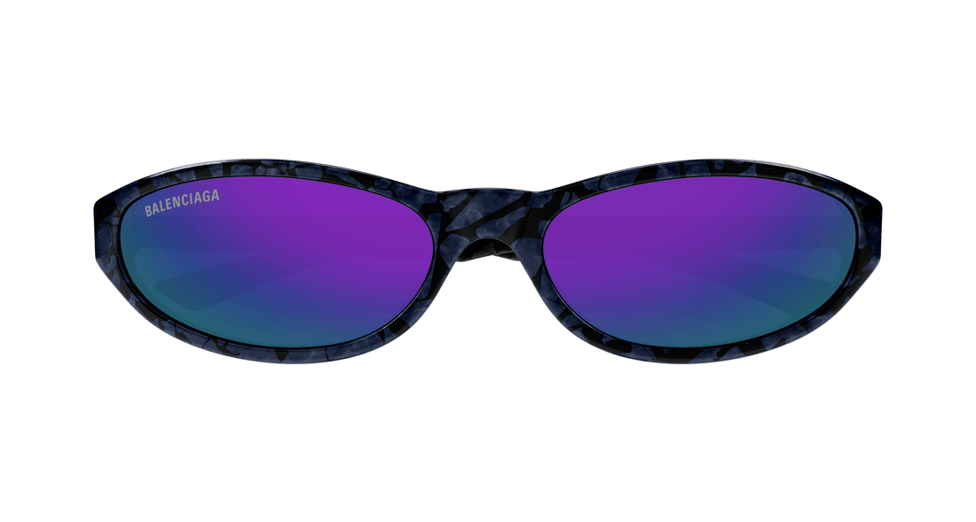 Gafas de sol balenciaga bb0007s 011 violeta round/oval/panthos unisex talla 59mm - Vista de detalle