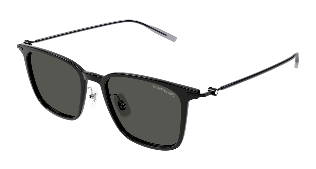 Occhiali da sole montblanc mb0354s 001 negro rectangular / squared masculino taglia 52mm - Vista principale