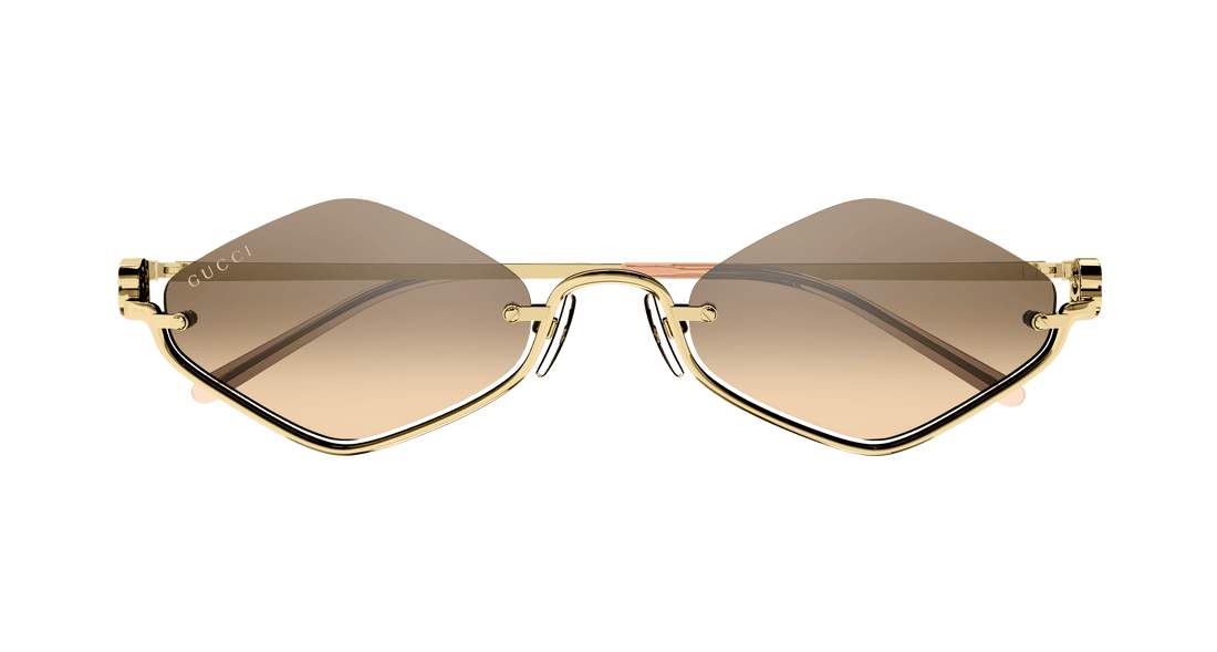 Sunglasses gucci gg1604s 003 dorado geometric femenino size 53mm - Detailed view