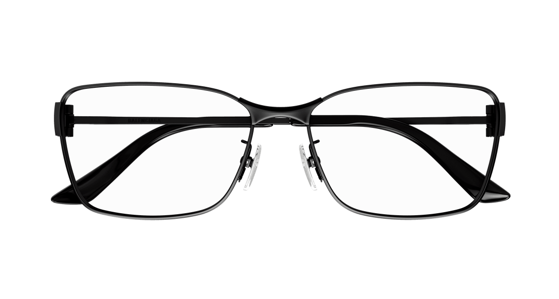 Gafas graduadas balenciaga bb0375oa 001 negro rectangular / squared unisex talla 58mm - Vista de detalle