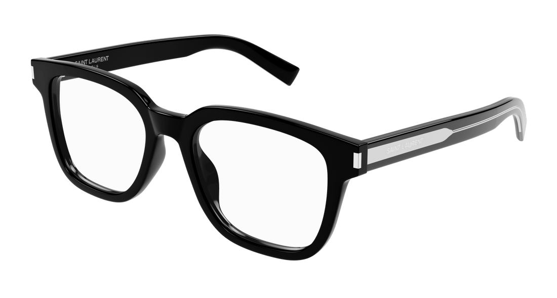Prescription glasses saint laurent sl 711 opt 001 negro rectangular / squared masculino size 52mm - Main view