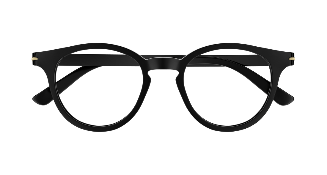 Briller gucci gg1727o 001 negro round/oval/panthos masculino størrelse 48mm - Detaljeret visning