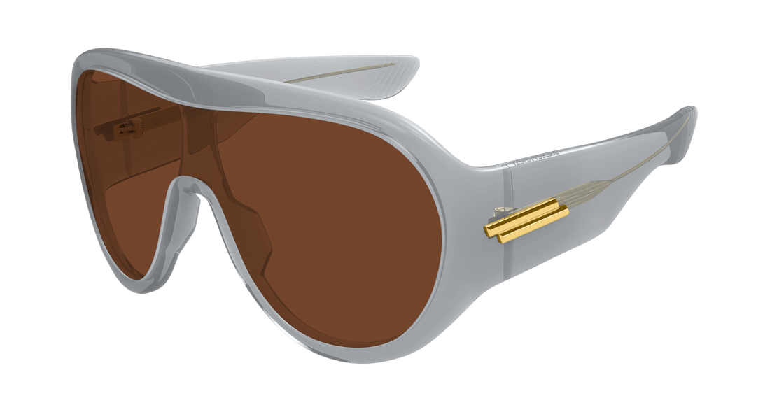 Lunettes de soleil bottega veneta bv1345s 004 gris mask unisex taille 99mm - Vue principale