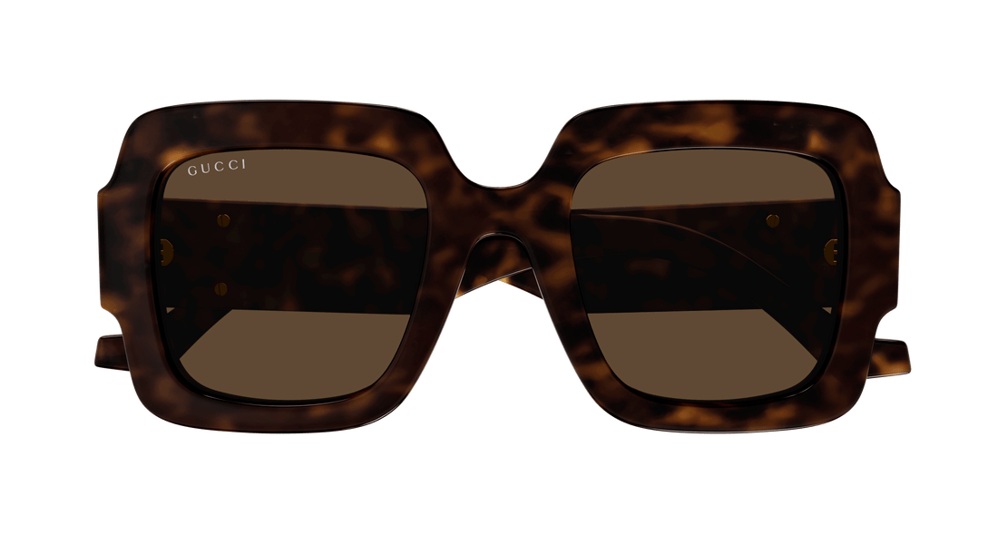 Sunglasses gucci gg1547s 002 havana square femenino size 50mm - Detailed view