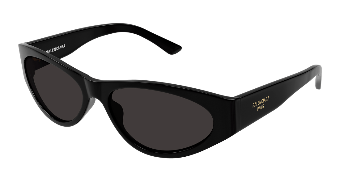 Lunettes de soleil balenciaga bb0367s 001 negro round/oval/panthos femenino taille 60mm - Vue principale