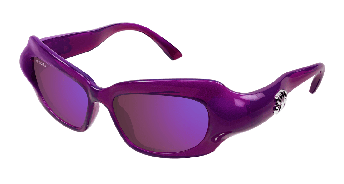 Gafas de sol balenciaga bb0354s 004 violeta rectangular / squared femenino talla 59mm - Vista principal