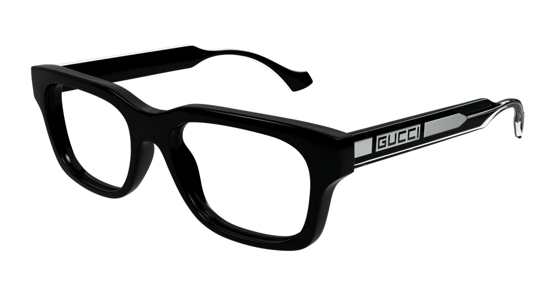 Brillen gucci gg1731o 001 negro rectangular / squared masculino größe 54mm - Hauptansicht
