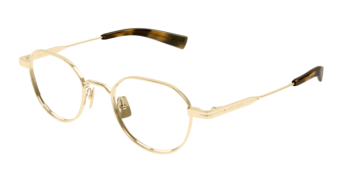 Lunettes de vue saint laurent sl 730 003 dorado round/oval/panthos masculino taille 47mm - Vue principale