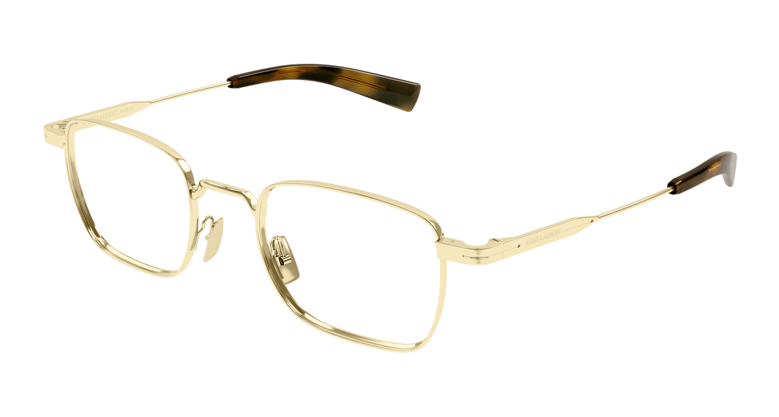 Prescription glasses saint laurent sl 729 003 dorado rectangular / squared masculino size 49mm - Main view