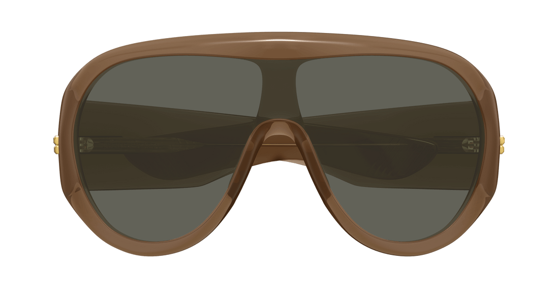 Lunettes de soleil bottega veneta bv1345s 005 marron mask unisex taille 99mm - Vue détaillée