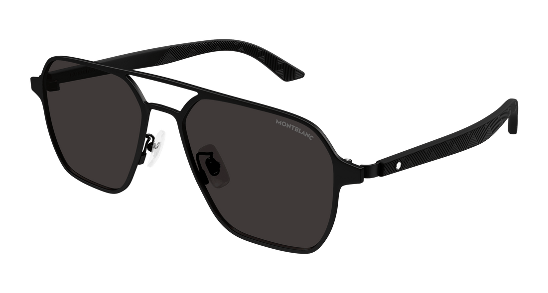 Occhiali da sole montblanc mb0360s 001 negro pilot/navigator masculino taglia 56mm - Vista principale