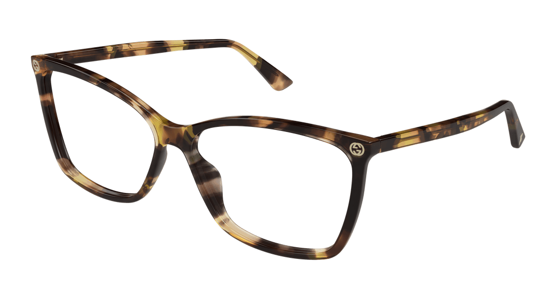 Occhiali da vista gucci gg0025o 016 havana cat eye femenino taglia 58mm - Vista principale