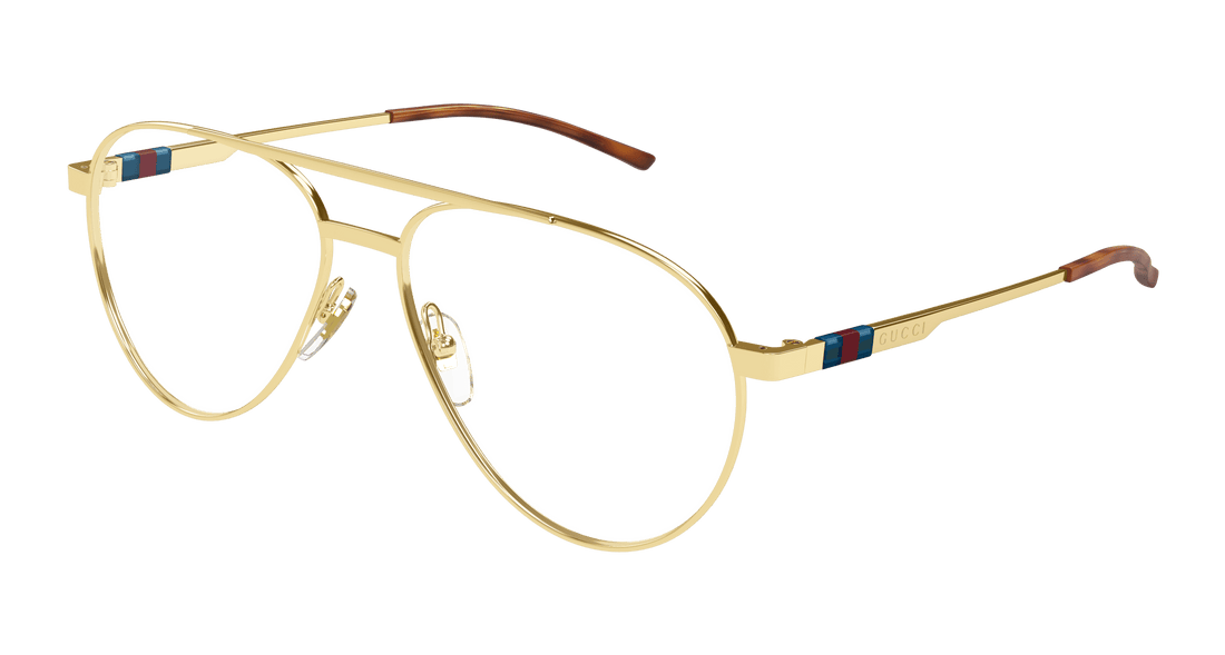 Brillen gucci gg1679o 002 dorado pilot/navigator masculino größe 56mm - Hauptansicht
