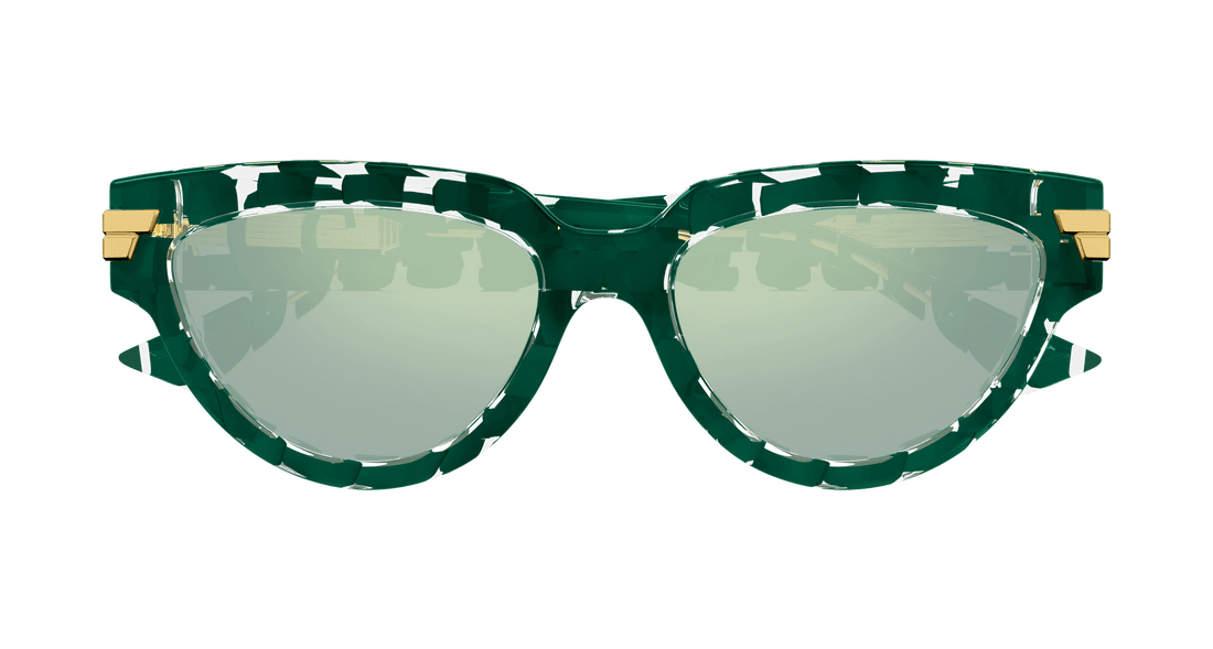 Lunettes de soleil bottega veneta bv1035s 008 verde cat eye femenino taille 55mm - Vue détaillée