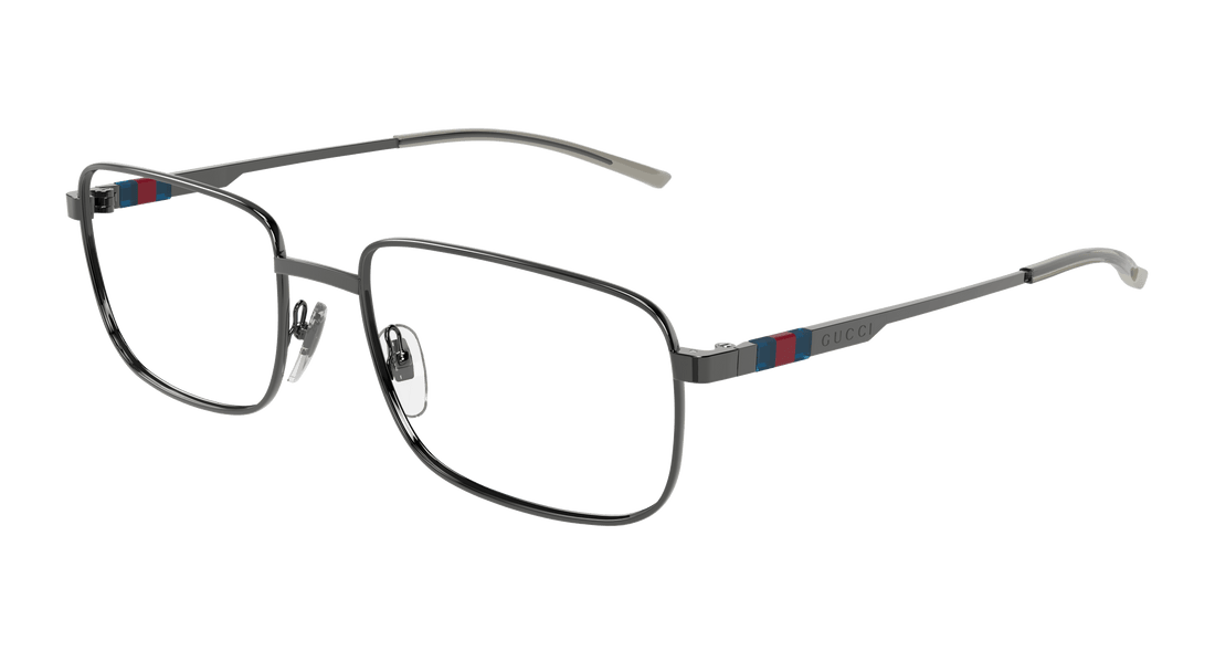 Occhiali da vista gucci gg1678o 006 rutenio rectangular / squared masculino taglia 57mm - Vista principale