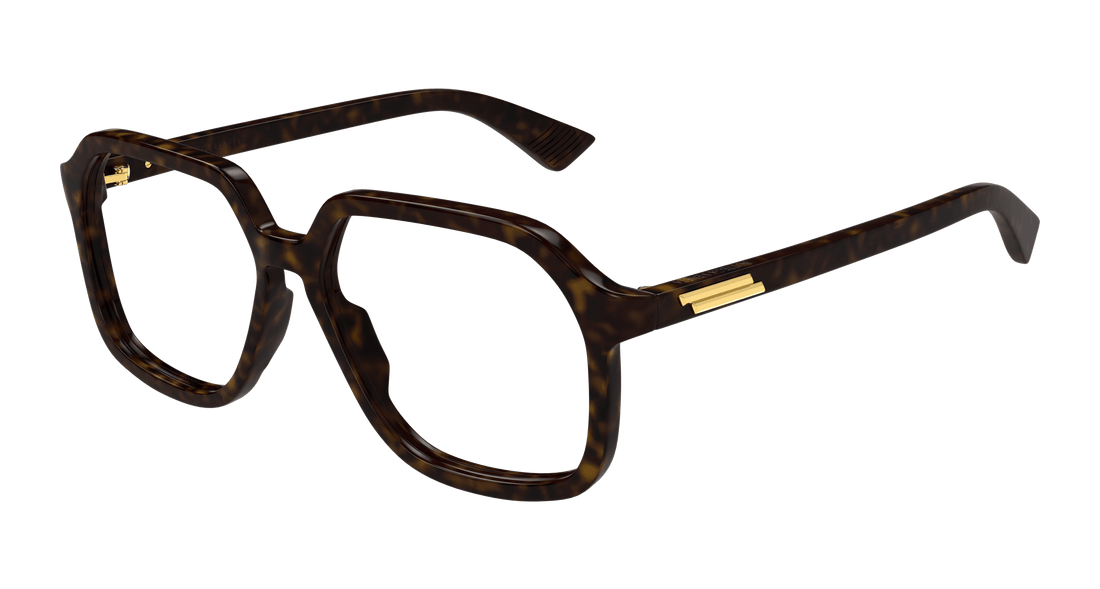 Occhiali da vista bottega veneta bv1329o 002 havana rectangular / squared unisex taglia 55mm - Vista principale