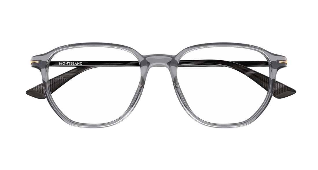 Occhiali da vista montblanc mb0366o 004 gris rectangular / squared masculino taglia 51mm - Vista dettagliata