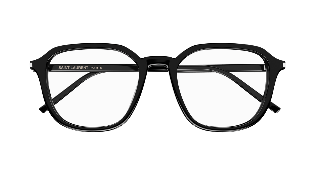 Prescription glasses saint laurent sl 726/f 001 negro rectangular / squared unisex size 53mm - Detailed view