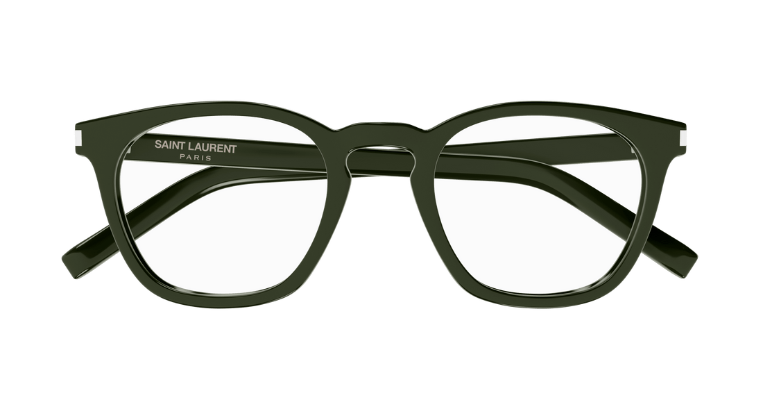 Prescription glasses saint laurent sl 28 opt 010 verde round/oval/panthos unisex size 50mm - Detailed view
