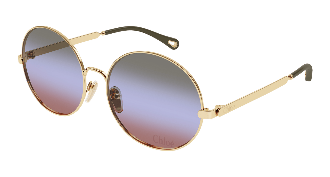 Gafas de sol chloé ch0281s 004 dorado round femenino talla 59mm - Vista principal
