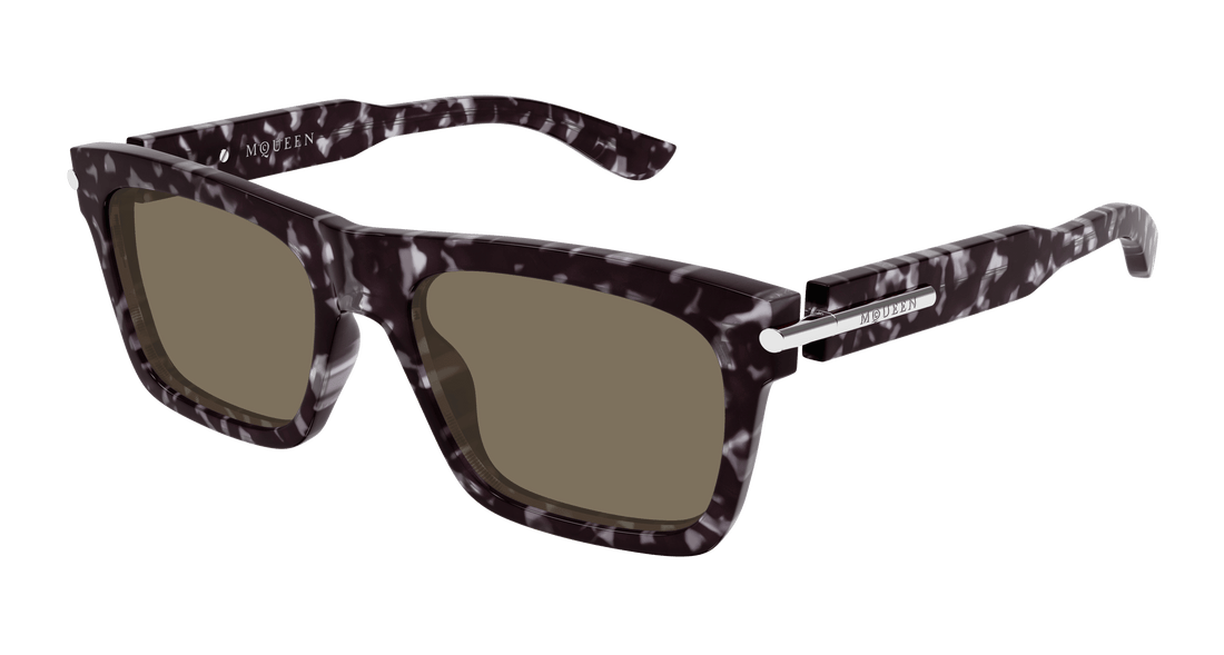 Sunglasses alexander mcqueen am0495s 002 havana square masculino size 55mm - Main view