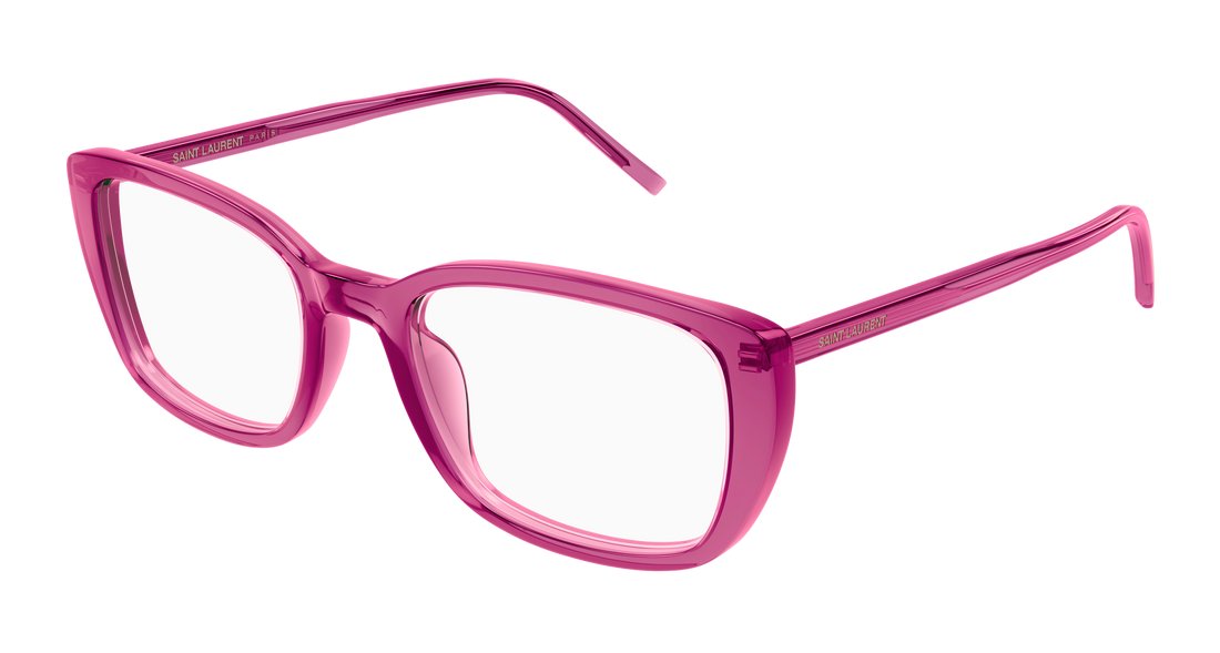 Prescription glasses saint laurent sl 776 009 rosa square femenino size 49mm - Main view