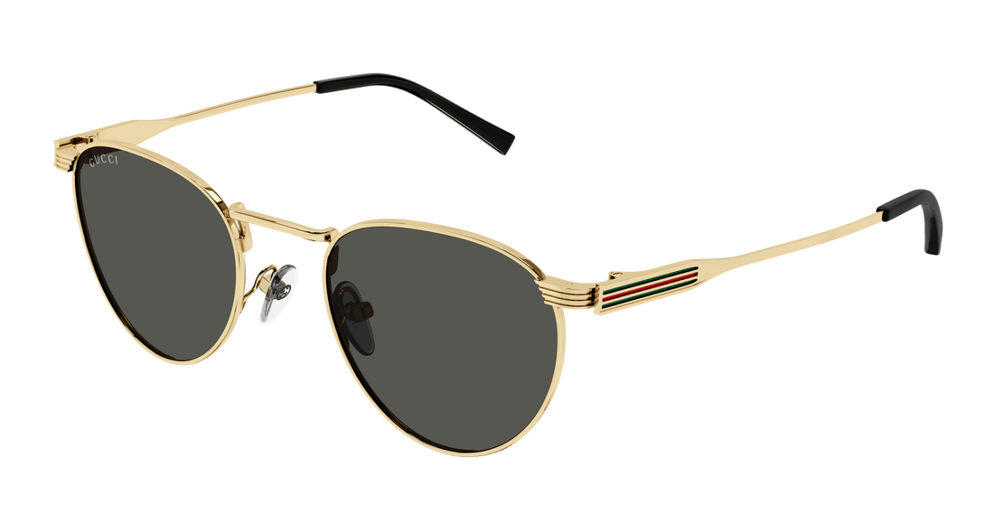 Sunglasses gucci gg1875s 001 dorado round masculino size 48mm - Main view