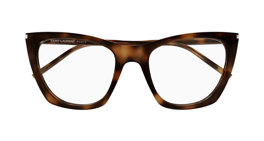 Gafas graduadas saint laurent sl 214 kate thin opt 003 havana cat eye femenino talla 55mm - Vista de detalle