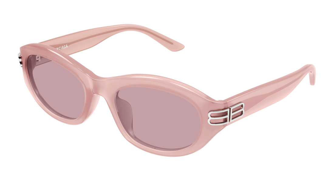 Sunglasses balenciaga bb0434sk 003 rosa round/oval/panthos femenino size 55mm - Main view