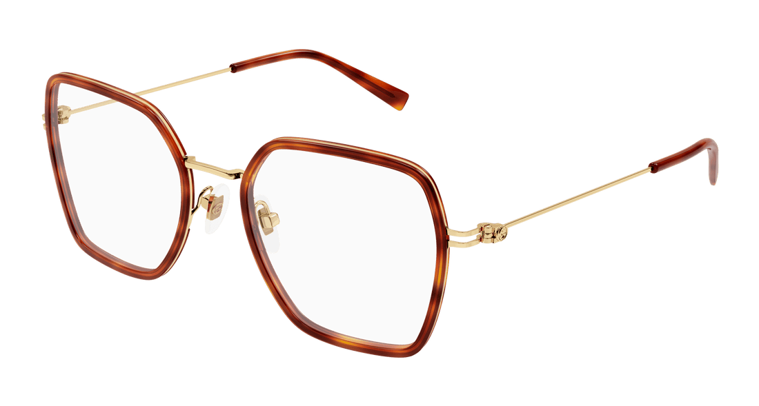 Óculos graduados gucci gg1850o 002 havana square femenino tamanho 51mm - Vista principal