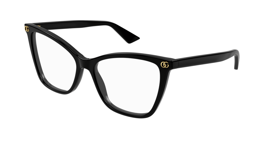 Brillen gucci gg1817o 001 negro cat eye femenino größe 55mm - Hauptansicht